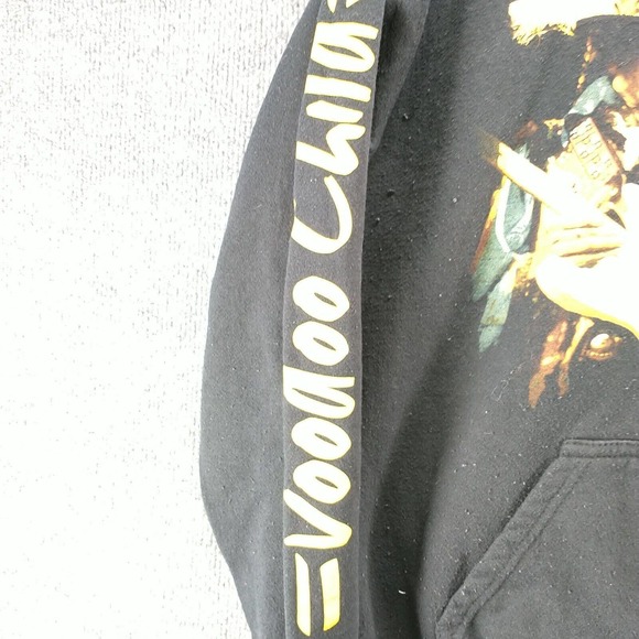 Authentic Hendrix Men's Jimi Hendrix Graphic Hoodie Black M Electric Ladyland - Picture 4 of 12